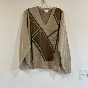 Vintage Gabicci Men's V Sweater Gampa Core Style Size Large Wool/Acrylic Blend